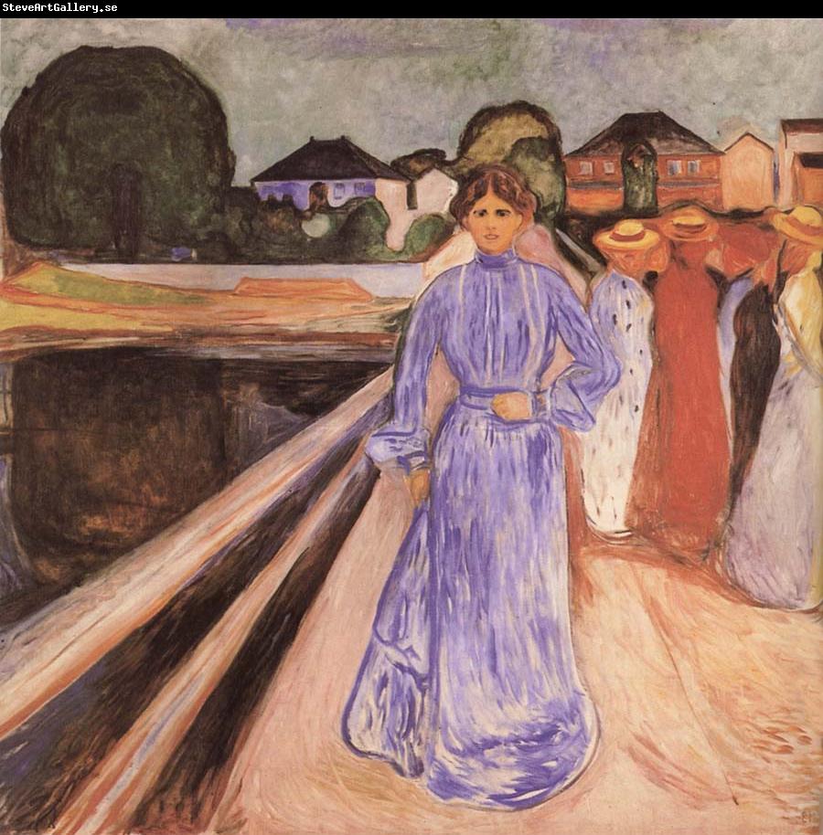 Edvard Munch Gentlewoman on the Bridge